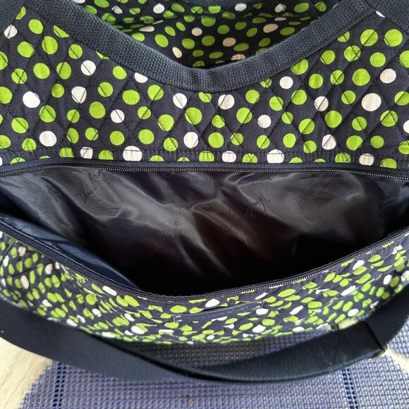 Vera Bradley Quilted Carryall Travel Bag in the "Lucky Dots" Limited Edition - Picture 4 of 16